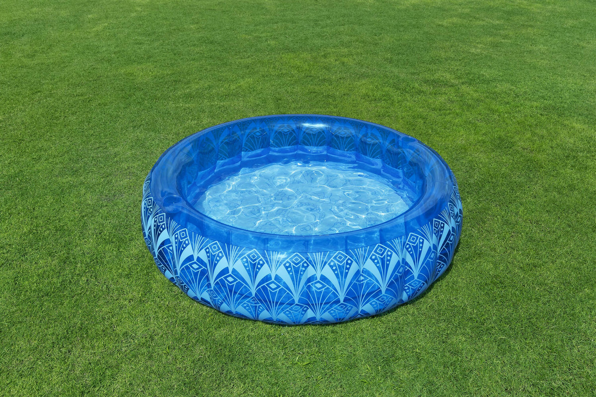 Bestway 1.68M X H53Cm Bohemian Blue Inflatable Pool (1 Pool,Repair Patch) Age 6+