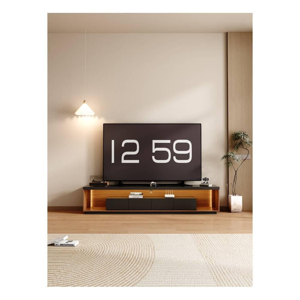 Wansa TV Stand, Up to 98-inch, 85Kg Loading Capacity, KS-LED-0223 - Walnut/Black