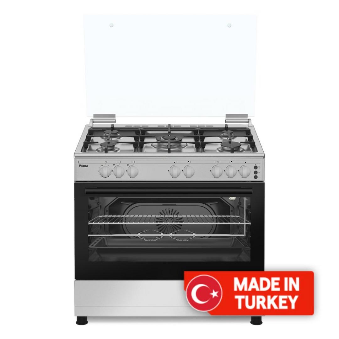 Wansa 90X60CM Gas Cooker, WGC9067SC-P - Stainless steel