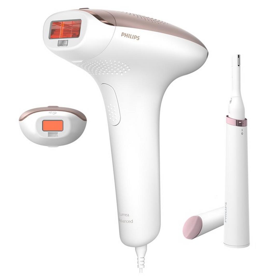 Philips Lumea Series 7000 Hair-Free Smooth Skin with Satin Compact Pen Trimmer, Corded, 2 Attachement, BRI921/60 - White
