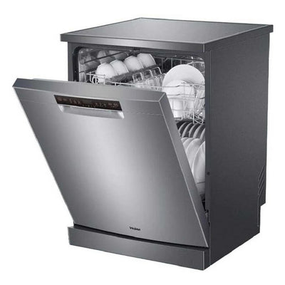 Haier Freestanding Dishwasher, 6 Programs, 13 Settings, HDWE13-38CS1IQ – Silver