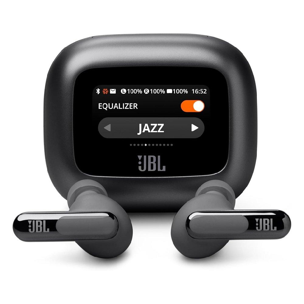 JBL Live Beam 3 True Wireless Earbuds with Screen – Black