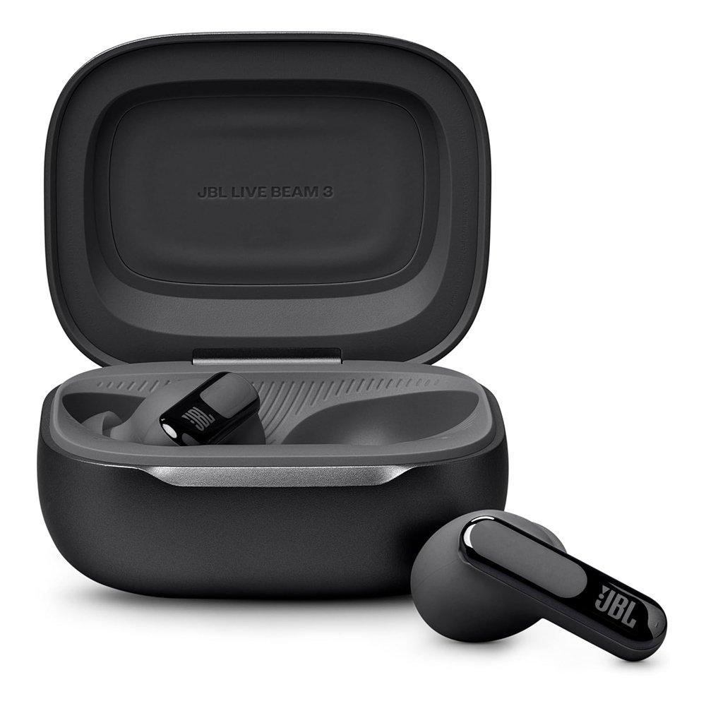 JBL Live Beam 3 True Wireless Earbuds with Screen – Black