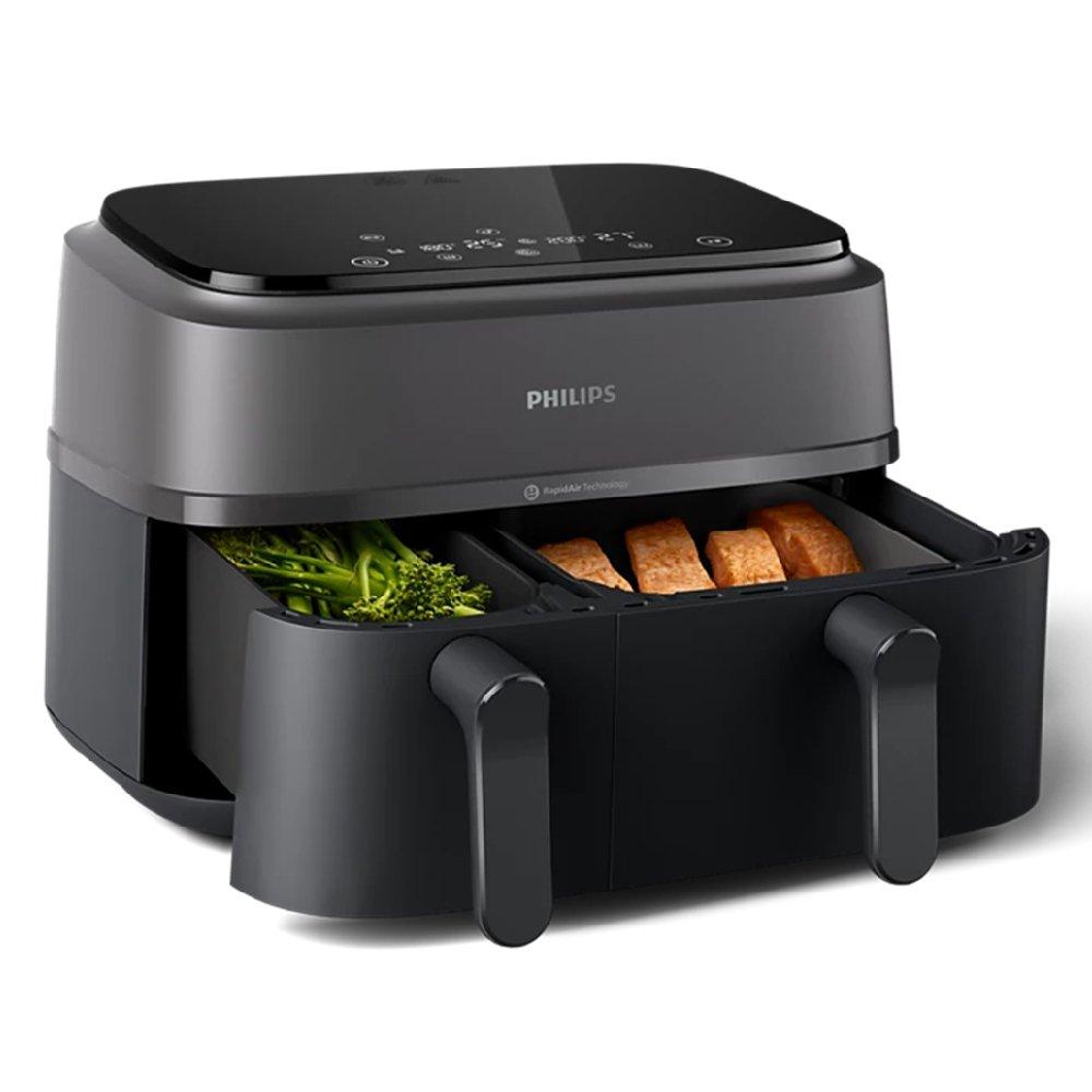 Philips Dual Air Fryer 2750W 9L - Gray / Black
