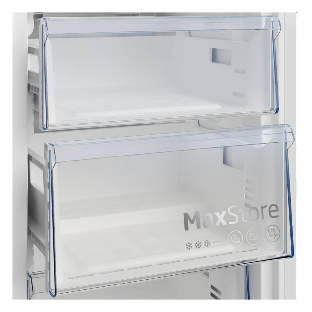 Beko Upright Freezer, 11 CFT, 286 Liters, RFNE360X - Titanium Inox
