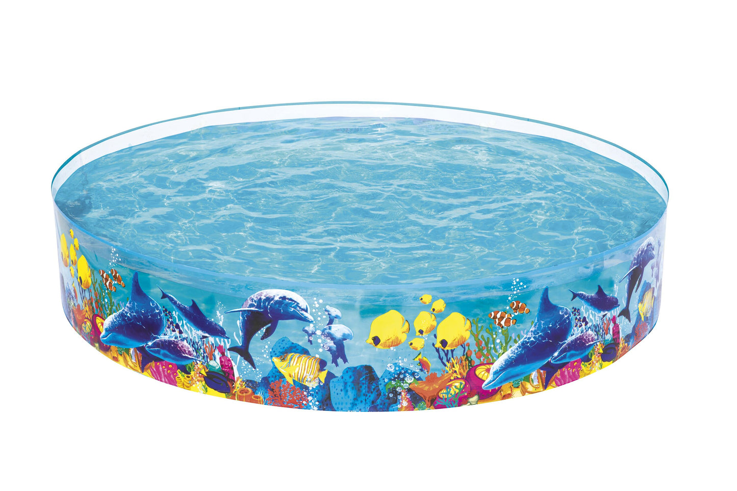 Bestway 2.44m x h46cm odyssey fill 'n fun play pool (1 pool, repair patch) age 3+