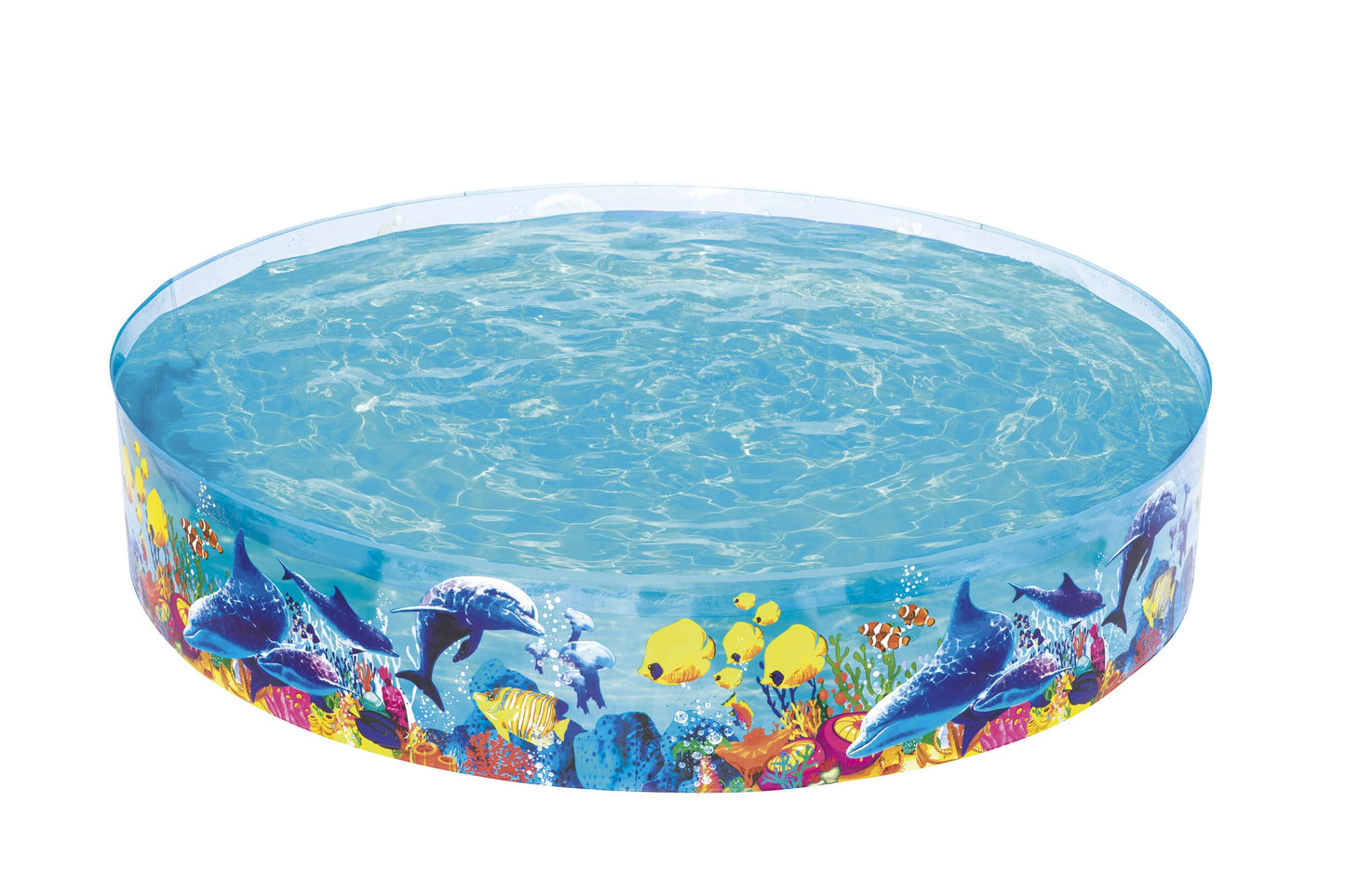 Bestway 2.44m x h46cm odyssey fill 'n fun play pool (1 pool, repair patch) age 3+