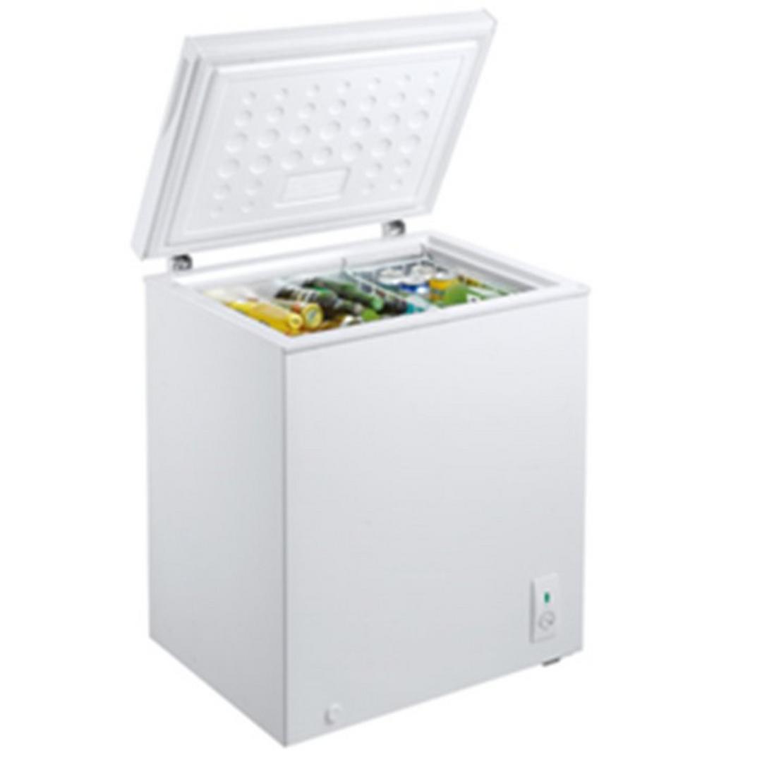 Wansa Chest Freezer, 5 CFT, 145 Liters, WC-145DF-X1WM24-C8 - White