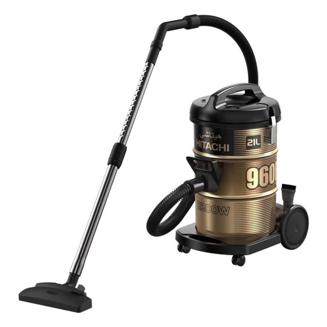 Hitachi Drum Vacuum Cleaner, 21L, 2200 W, CV-960F BK – Black