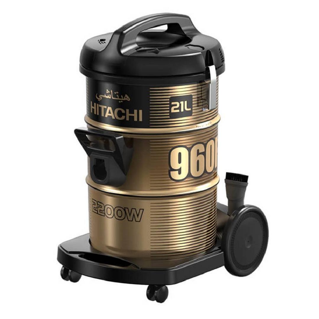 Hitachi Drum Vacuum Cleaner, 21L, 2200 W, CV-960F BK – Black