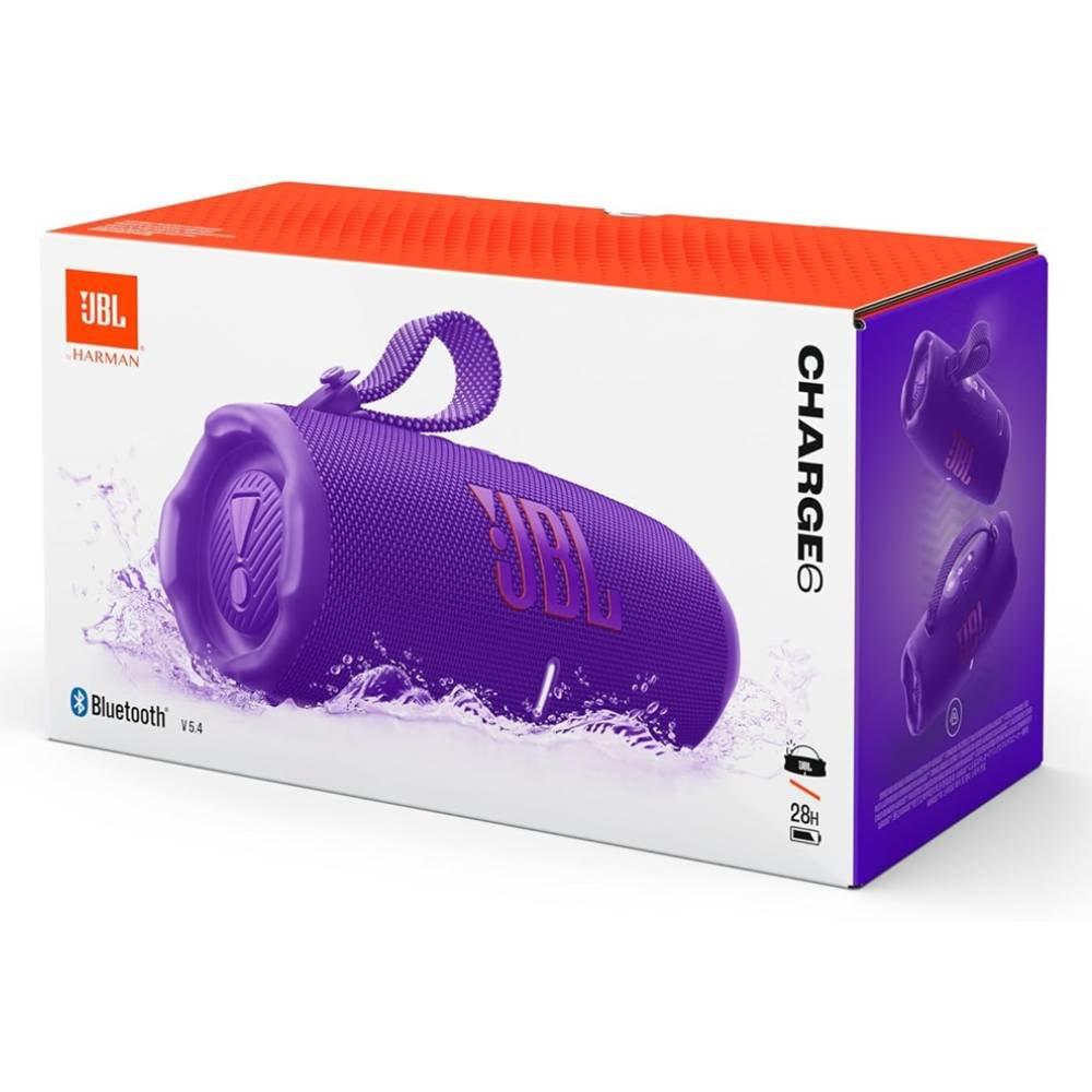 JBL Charge 6 Portable Bluetooth Speaker, JBLCHARGE6PUR – Purple