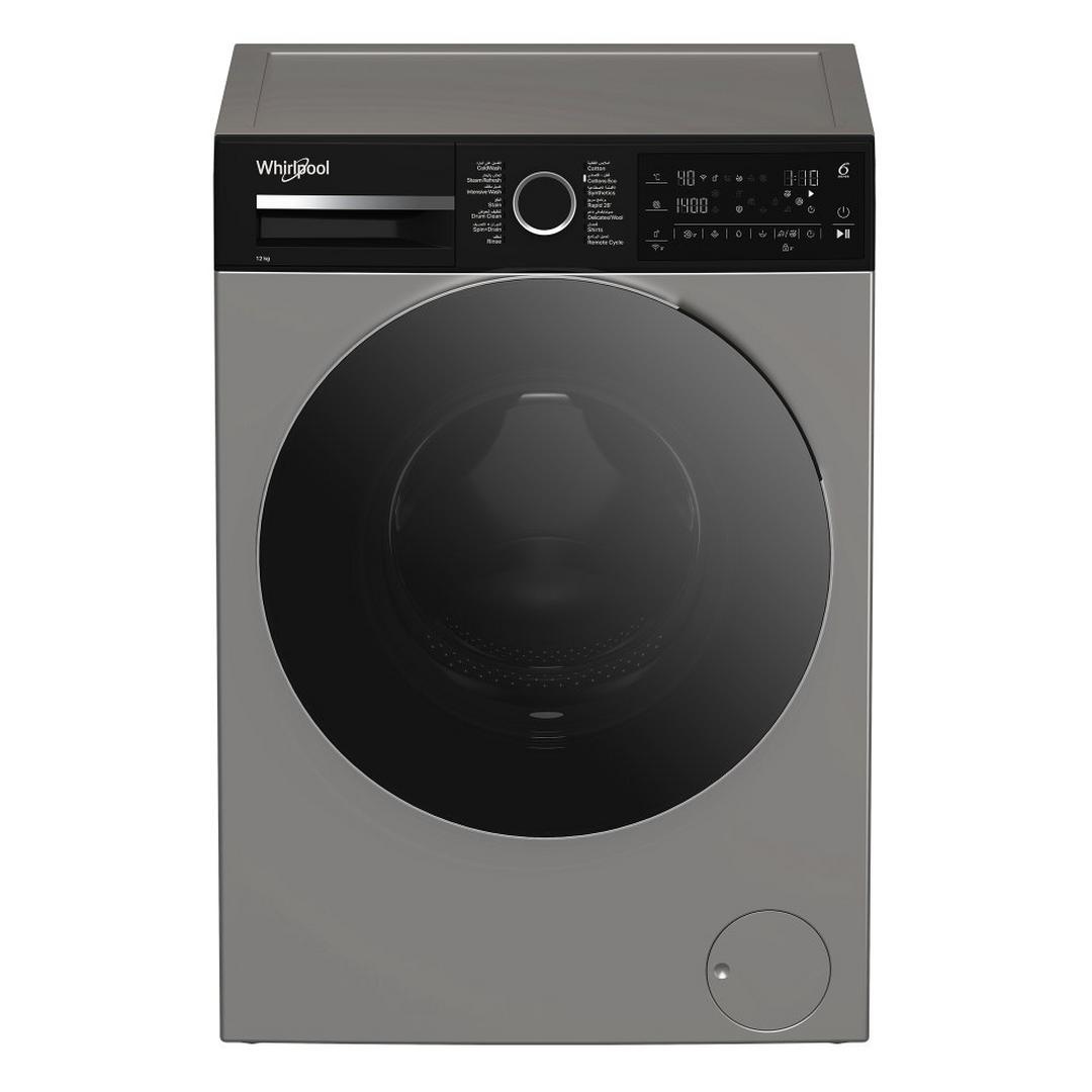 Whirlpool Front Load 12kg Washing Machine, 1400RPM, WFL 12144QD SBME – Silver