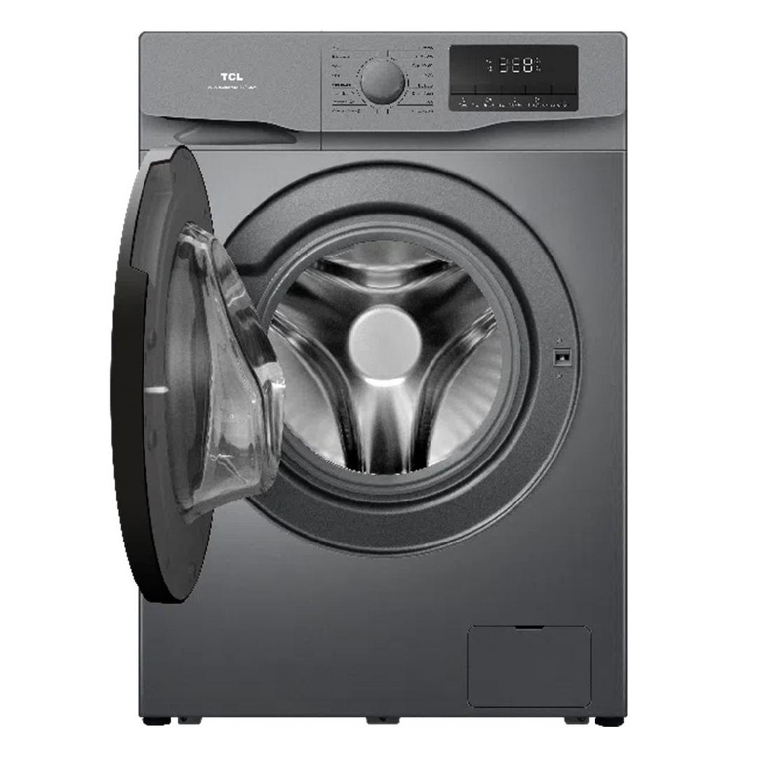TCL Front Load Washing Machine, 10KG, P610FLG – Dark Grey