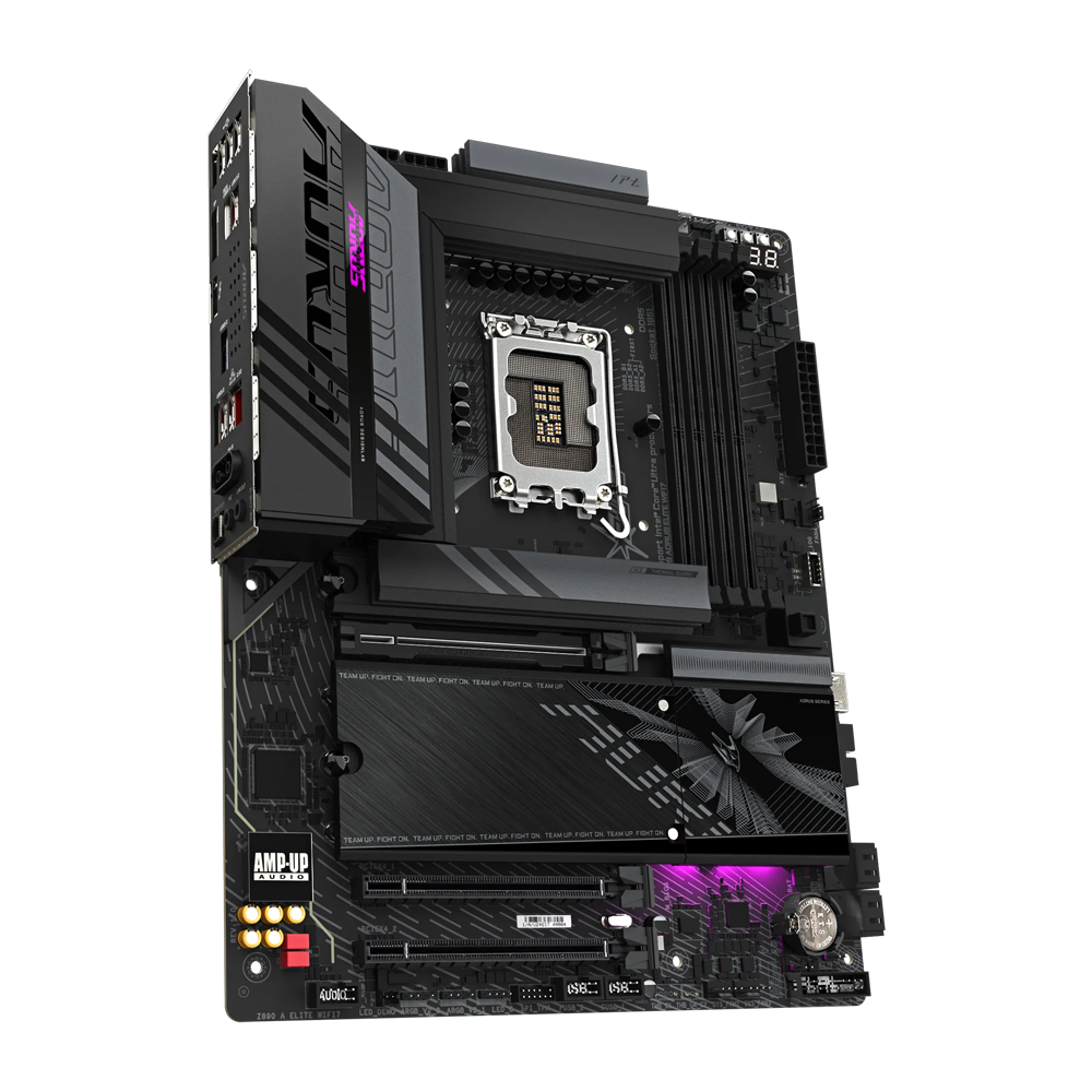 GIGABYTE Z890 A ELITE WIFI7 1.0 Motherboard - DDR5 / Wi-Fi7 / Bluetooth / HDMI / DisplayPort / USB - Black