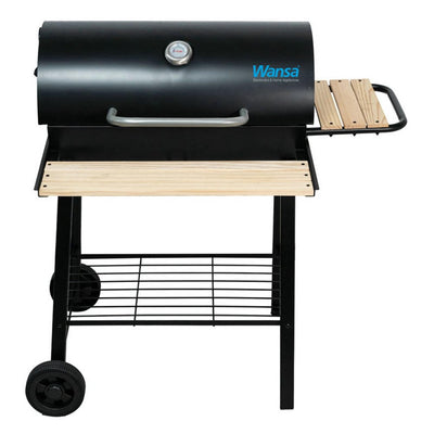 Wansa 114x95cm Wood Charcoal Grill, LX100212 - Black