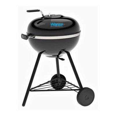 Wansa Mk-855029 Charcoal Grill With Wheels - Black