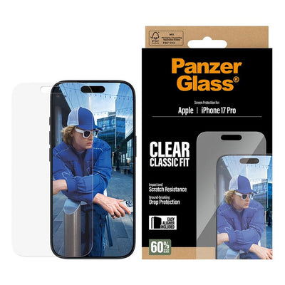 شاشة PanzerGlass® Classic Fit لجهاز ايفون  برو  شفاف