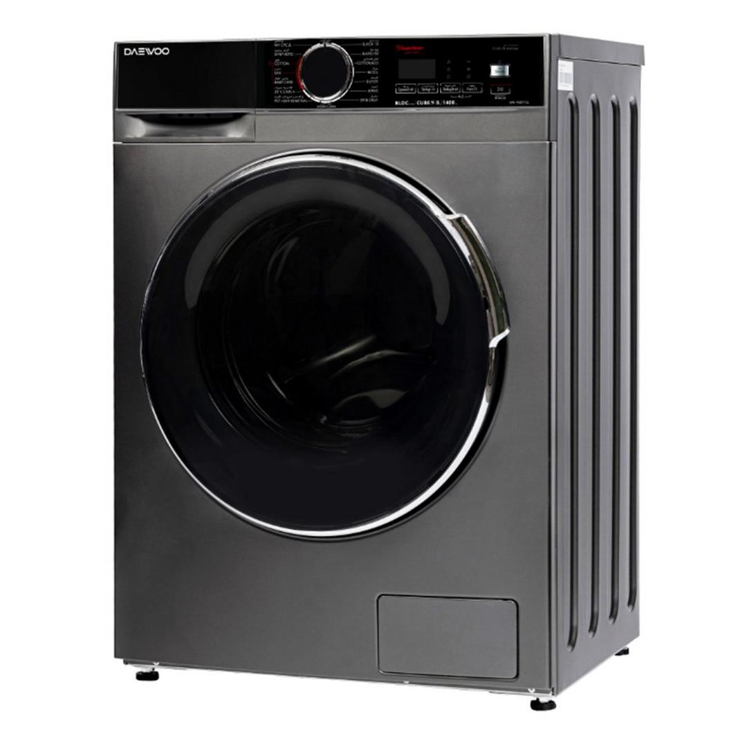 Daewoo Front Load Washing Machine, 8 kg,1400 rpm, DW-F0871SL - Silver