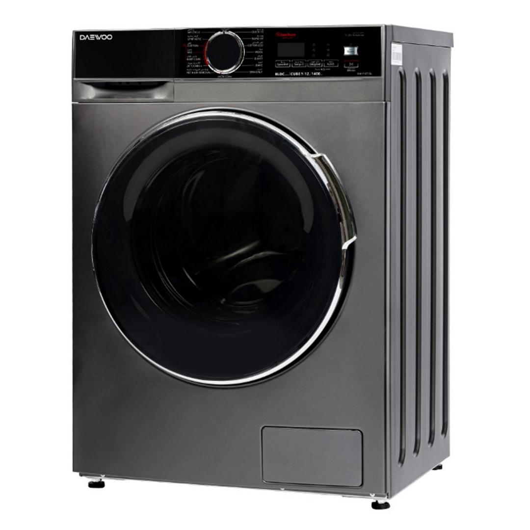Daewoo Front Load Washing Machine, 13 kg, 1400 rpm, DW-F1371SL – Silver
