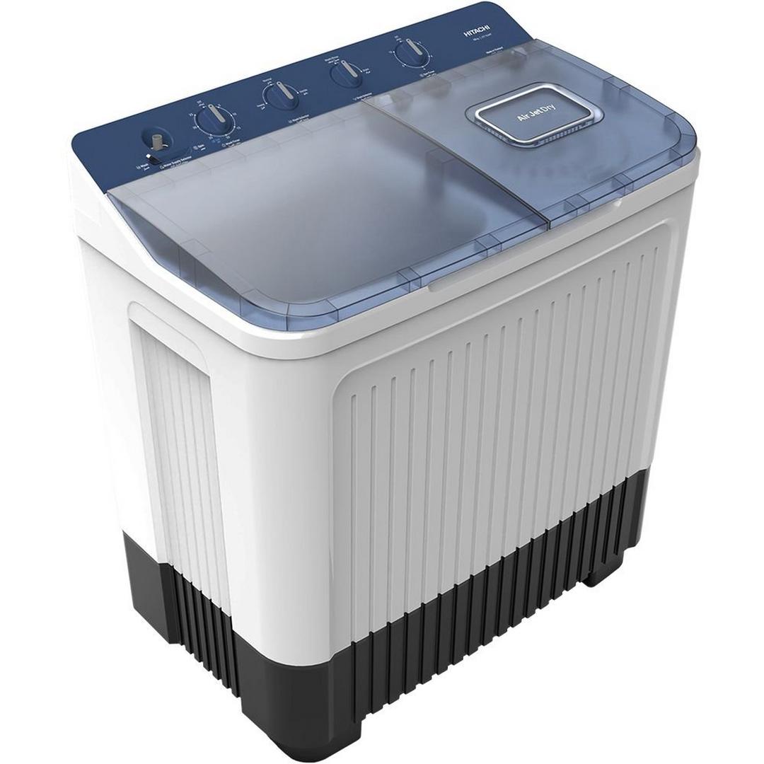 Hitachi Top Twin Tub New Model Washer, LTT 15JWT PFB - Blue