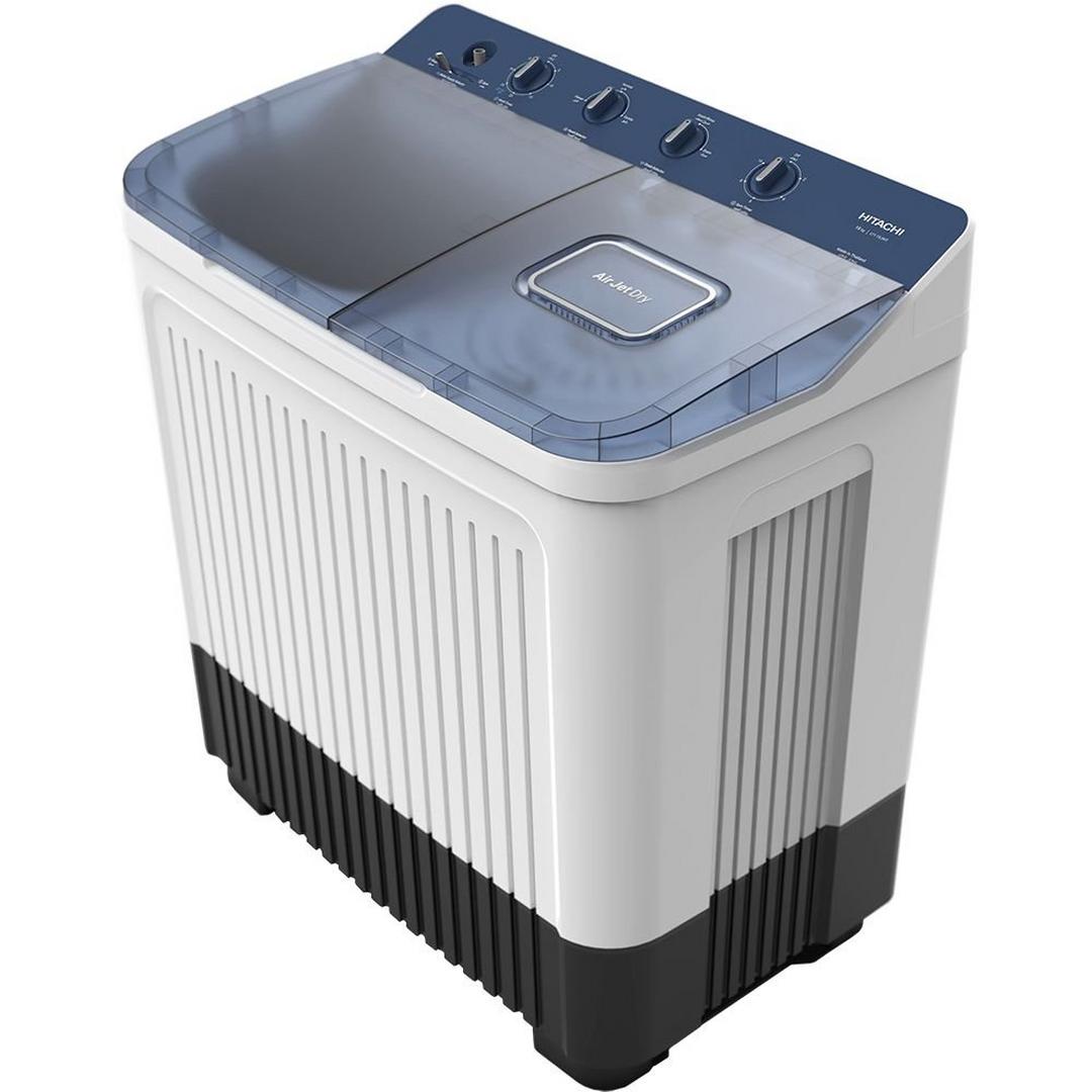 Hitachi Top Twin Tub New Model Washer, LTT 15JWT PFB - Blue