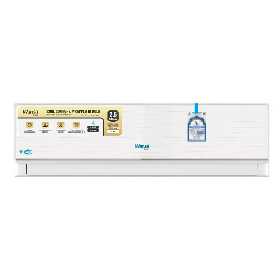 Wansa Gold WiFi Split AC, 30000BTU, WSUC30CAXGIS-26 - White