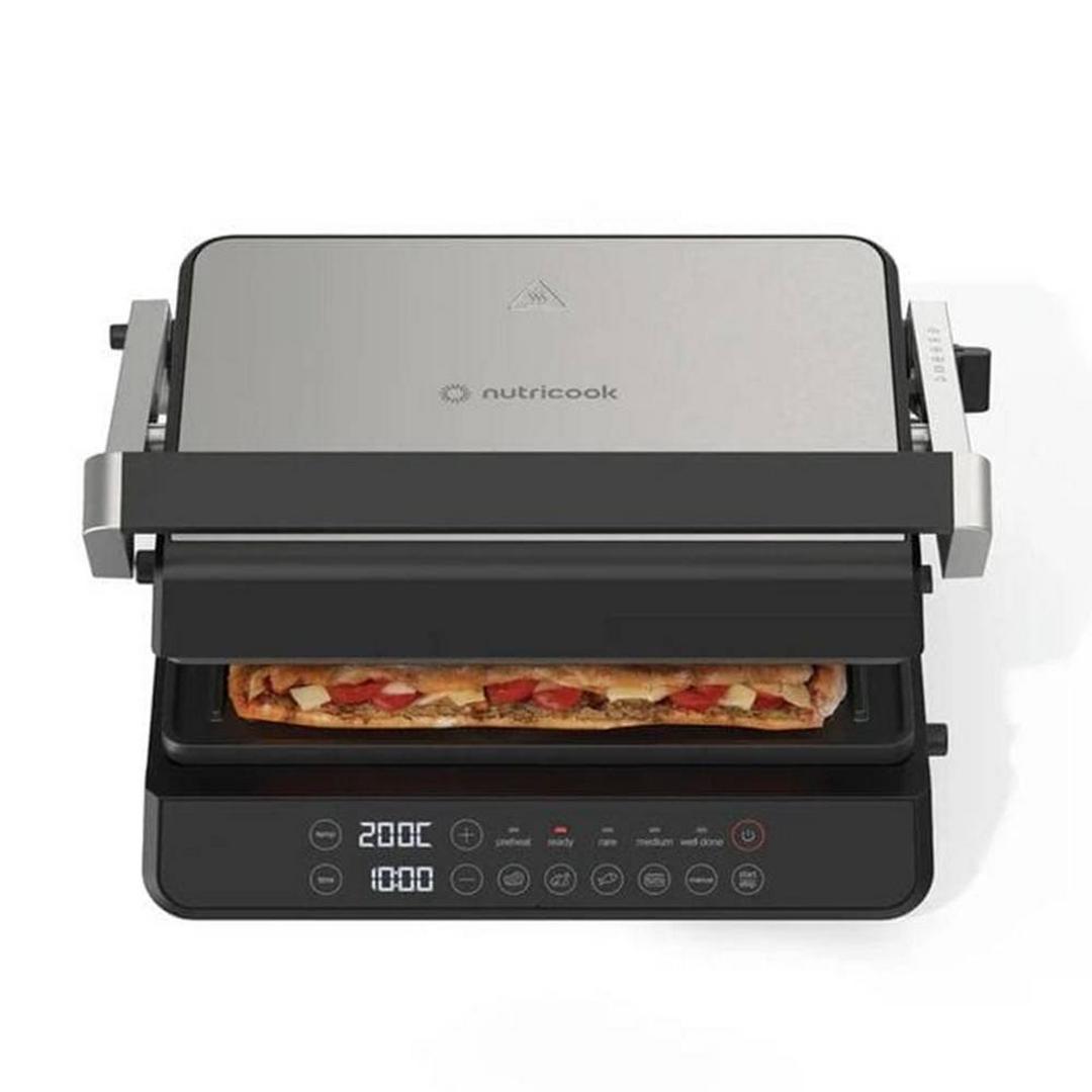 NutriCook Contact Grill, 2000W, CG240 - Black & Silver