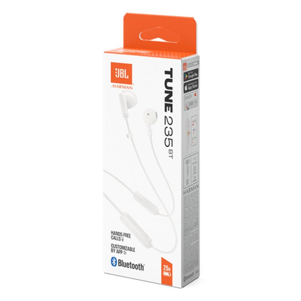JBL Tune Wireless Headphones, JBLT235BTWHT - White