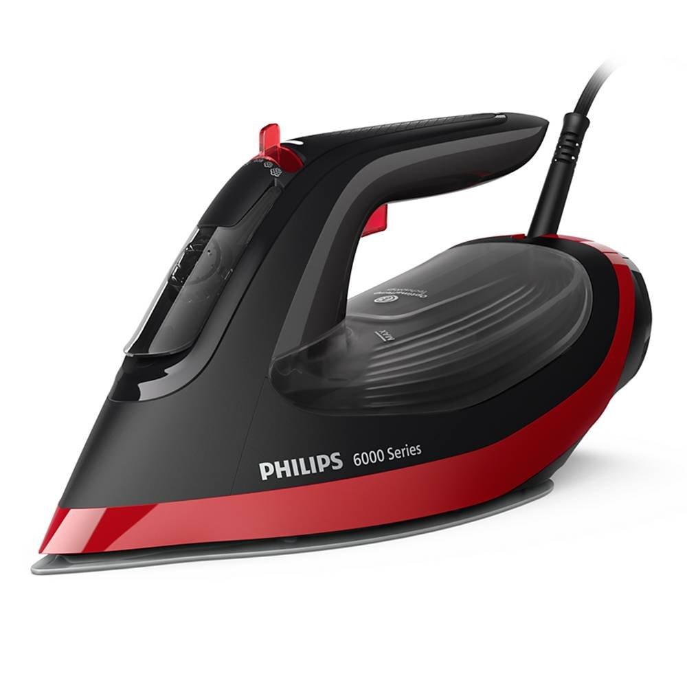 Philips 6000 Series Steam Iron, 2800 W, DST6130/46 - Black & Red