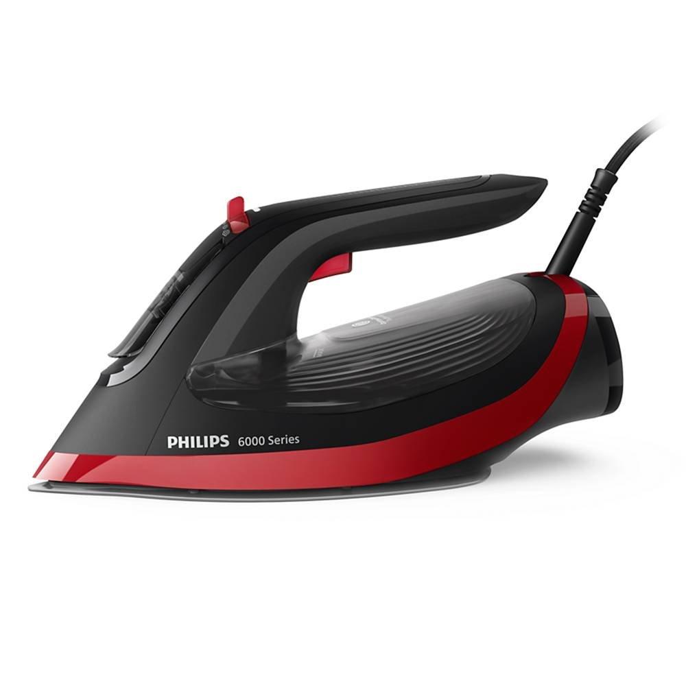 Philips 6000 Series Steam Iron, 2800 W, DST6130/46 - Black & Red
