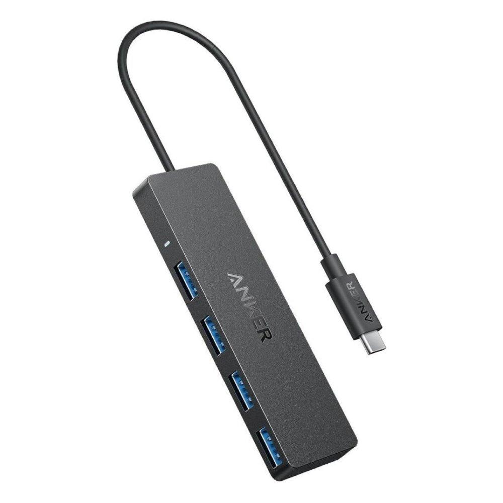 Anker 4-in-1 USB-C Data Hub - 5Gbps / USB-A / Gray