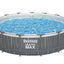 Bestway 4.57m x 1.07m pool set (one pool, filter pump(220-240v), ladder, cover, led light, compatible with cartridge 58094(ii)220-240v)