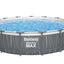 Bestway 4.57m x 1.07m pool set (one pool, filter pump(220-240v), ladder, cover, led light, compatible with cartridge 58094(ii)220-240v)