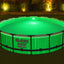 Bestway 4.57m x 1.07m pool set (one pool, filter pump(220-240v), ladder, cover, led light, compatible with cartridge 58094(ii)220-240v)