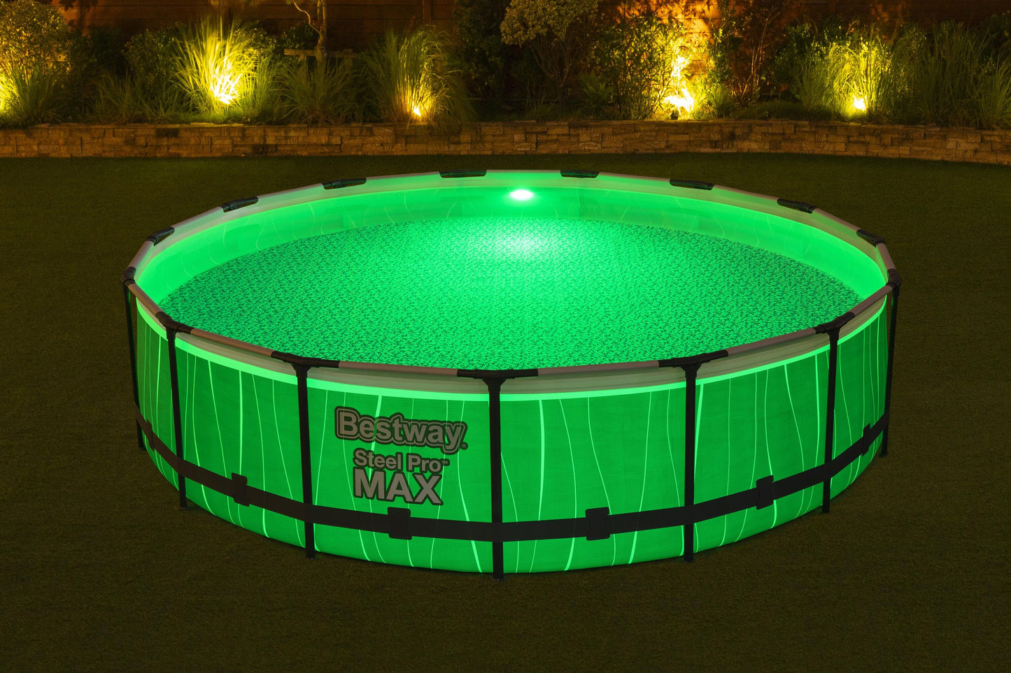 Bestway 4.57m x 1.07m pool set (one pool, filter pump(220-240v), ladder, cover, led light, compatible with cartridge 58094(ii)220-240v)