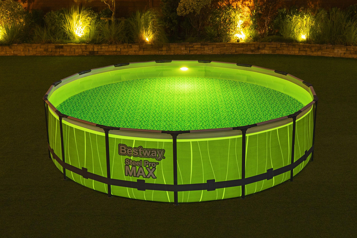Bestway 4.57m x 1.07m pool set (one pool, filter pump(220-240v), ladder, cover, led light, compatible with cartridge 58094(ii)220-240v)