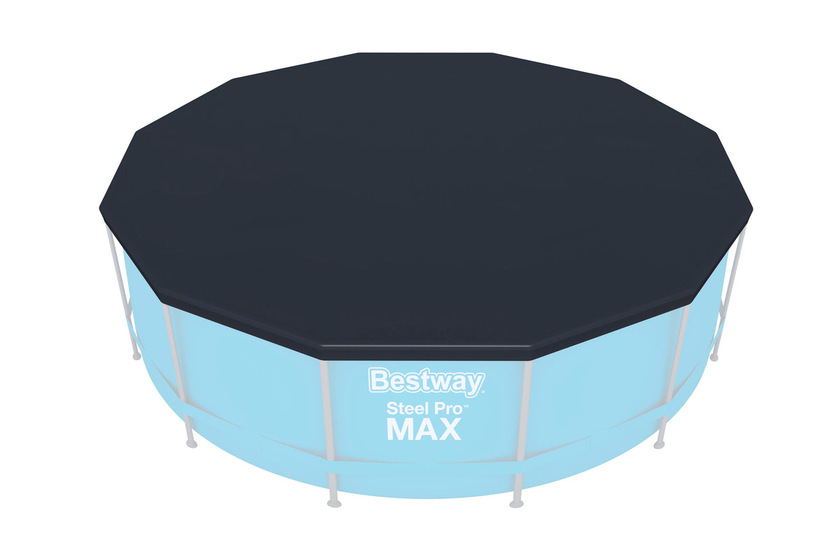 Bestway 3.66M Pool Cover (Contents:One Pool Cover, Fits 3.66M (12') Steel Pro Pools, 3.66M (12') Steel Pro Max Pools And 3.66M (12') Fast Set Pools)