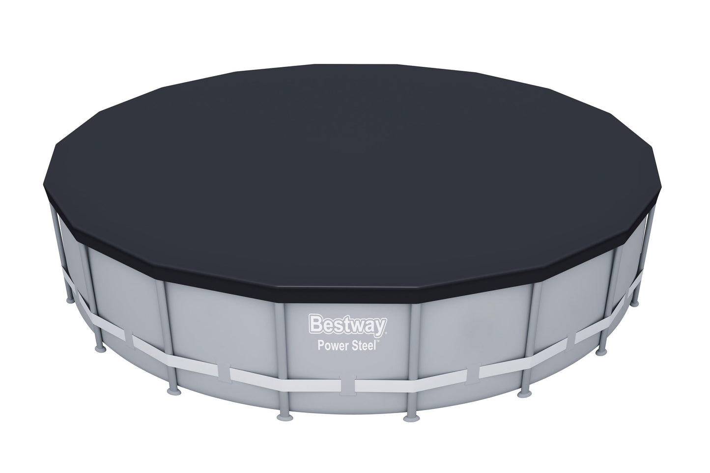 Bestway 5.49m pvc pool cover (contents:one pool cover, fits 5.49m (18') steel pro max pools and 5.49m (18') power steel pools and 5.49m (18') power steel swim vista series pools)