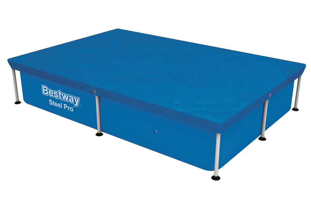 Bestway 2.21M X 1.50M Pool Cover (Contents:One Pool Cover, Fits 2.21M X 1.50M X 43Cm (7'3" X 59" X 17") Steel Pro Pools)