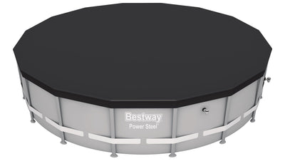 Bestway 4.88m pool cover (contents:one pool cover, fits 4.88m (16') steel pro max pools and 4.88m (16') power steel pools and 4.88m (16') power steel swim vista series pools and 4.60m x 1.20m(15'x48") hydrium pools)