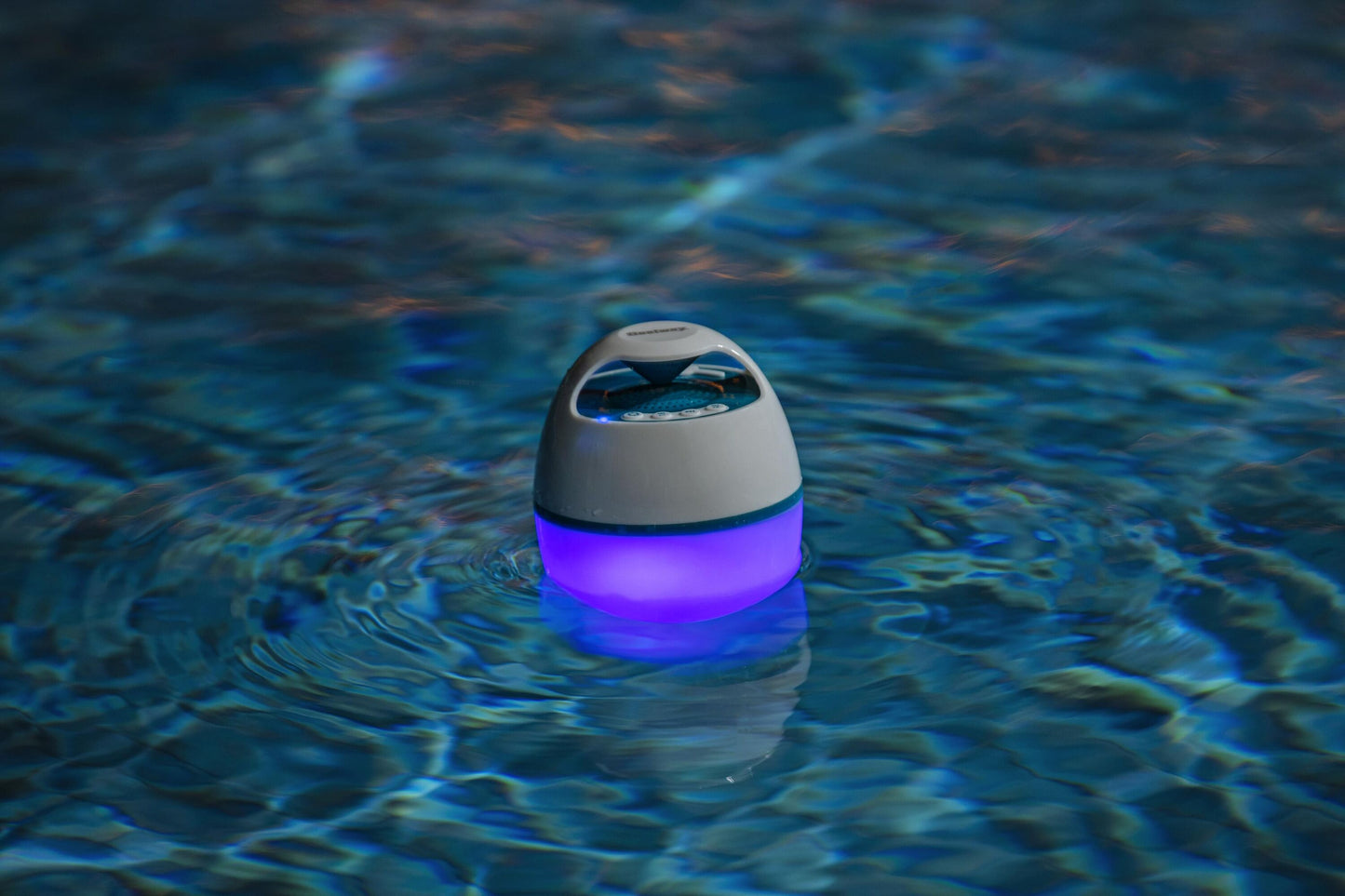 Bestway musicwave floating led bluetooth speaker (contents:1 musicwave floating led bluetooth speaker)