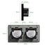 Gopeta 2+2-Gang Smart Wi-Fi Touch Switch with Glass Panel - Black