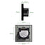 Gopeta, Smart Wi-Fi Double Pole Touch Switch - 20A / Black
