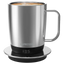 Lepresso Aurelio Ceramic Mug with Temperature Control Base - Silver Color