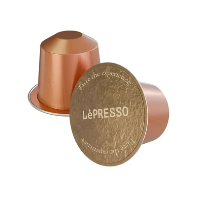 LePresso Rwanda Single Origin Coffee Capsules - Gold Color