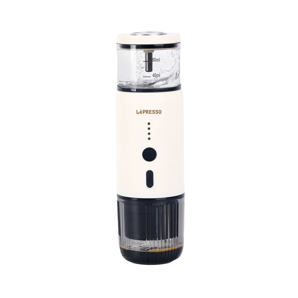 LePresso Portable Espresso Machine With Heating Function - White Color