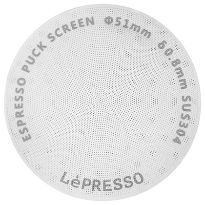 Lepresso 51mm Precision Fit Puck Screen - Silver Color