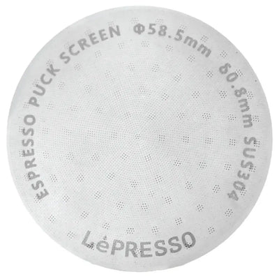 Lepresso 58.5mm Precision Fit Puck Screen - Silver Color