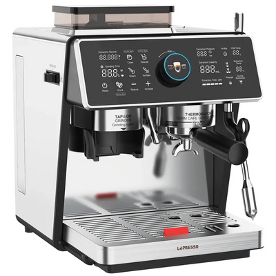 LePresso Viventé Semi-Automatic Dual Boiler Coffee Machine  with Touch Display - Silver Color