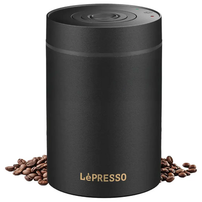 LePresso Vacuum Container Auto Airtight Food Storage - Black Color